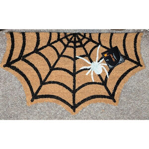 Spider Web Halloween Coir Doormat Door Mat 16in x 28in New Fall